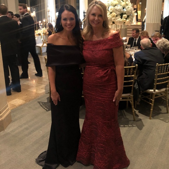 Teri Jon Evening Gown worn once.  Beautiful condition. - Picture 5 of 5